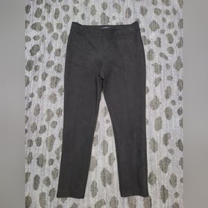 Andrew Marc Black Faux Suede Dresspants sz L